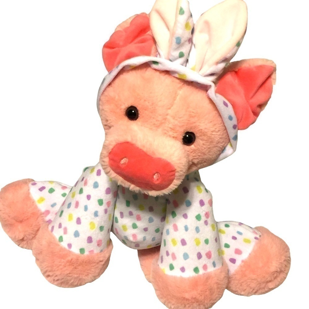 DAN Dee Collectors Choice plush pig in bunny pj.